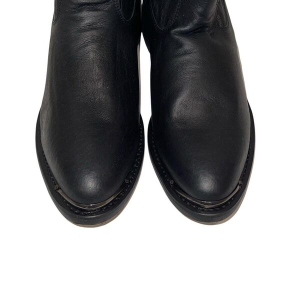 Dingo Mens Amsterdam Slouch Leather Western Cowboy Boots Black Size 9 NWT - Picture 4 of 9